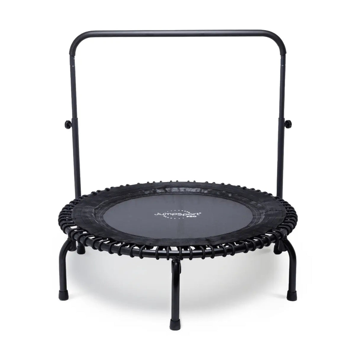 Mini Trampoline Adapter Accessory with sturdy handle bar for added stability during workouts.