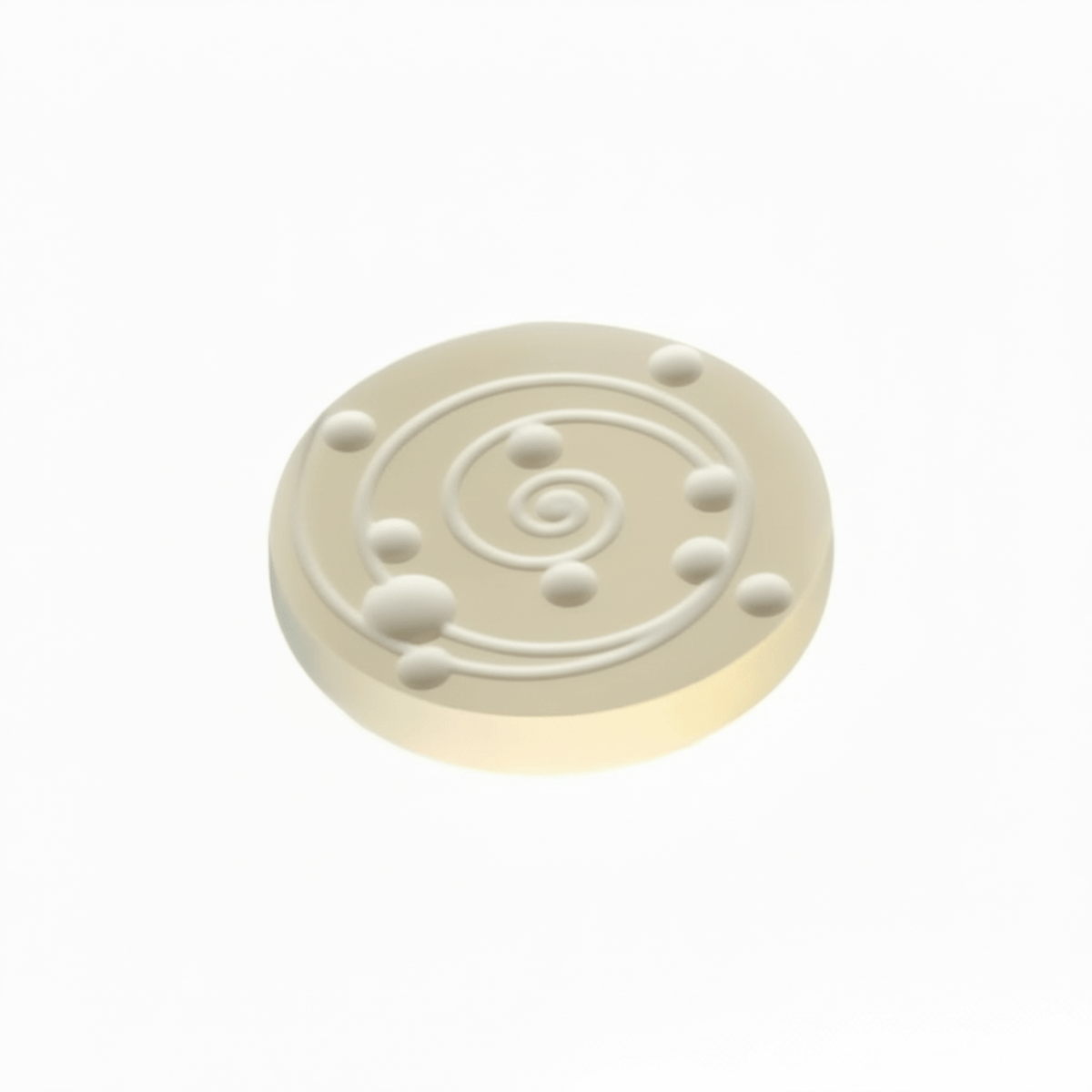 Ceramic magnetic disc EMF Protection Device designed to neutralize geopathic radiation and electromagnetic fields.
