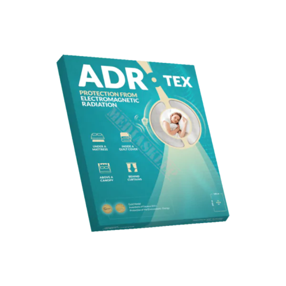 ADR Mats packaging showcasing Electric Field Shield for protection from electromagnetic radiation.