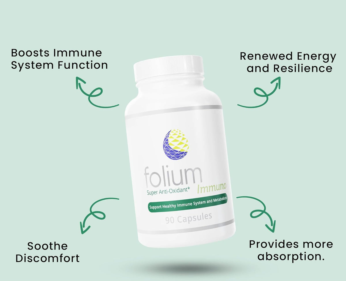 Immuno Super Antioxidant and Heavy Metal Detox capsules with benefits for immune system and energy.