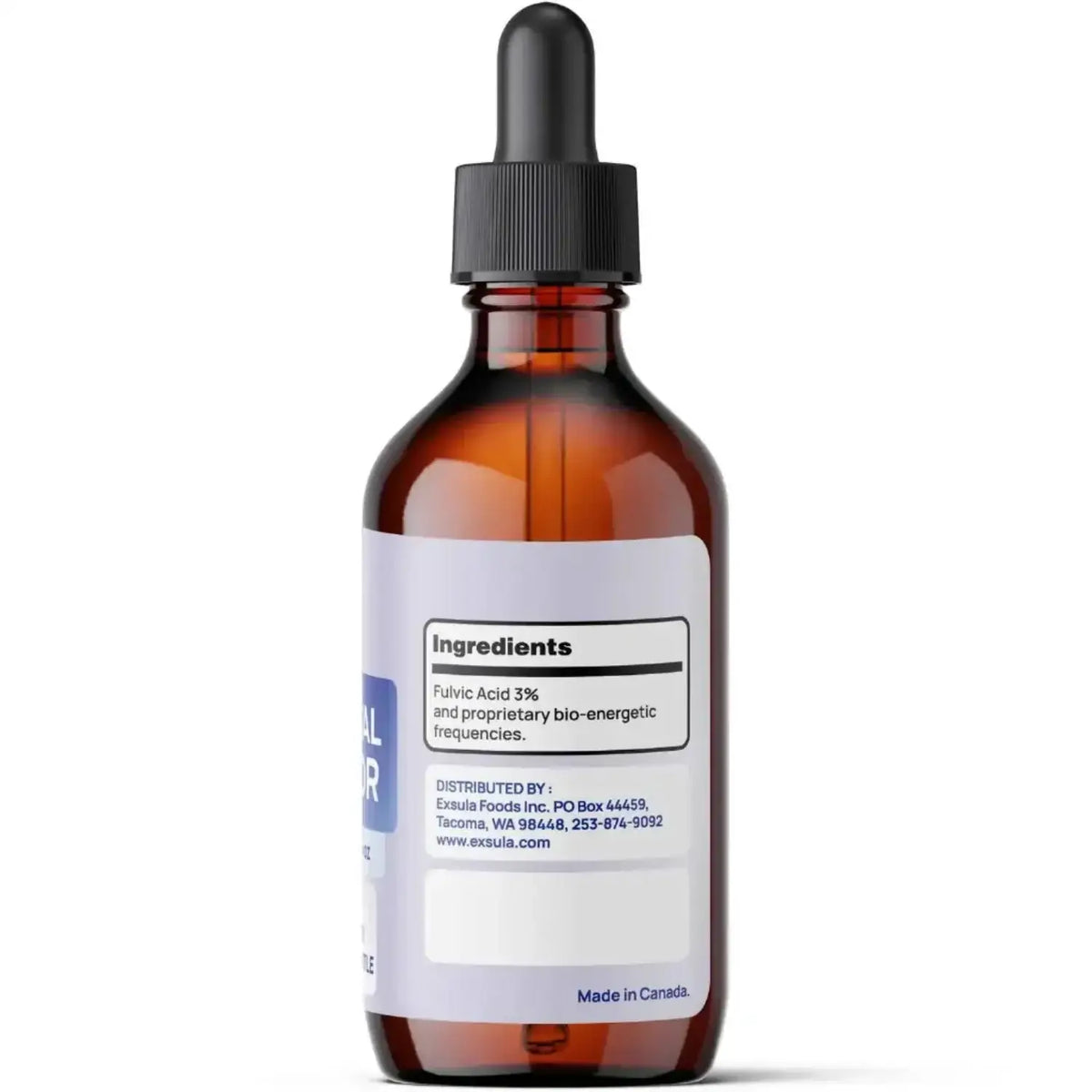 Pineal Gland and Brain Supplement bottle showcasing ingredients and label details.