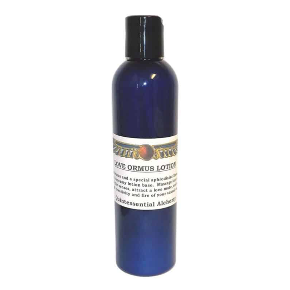 Bottle of Love Ormus Lotion 120ml on a white background