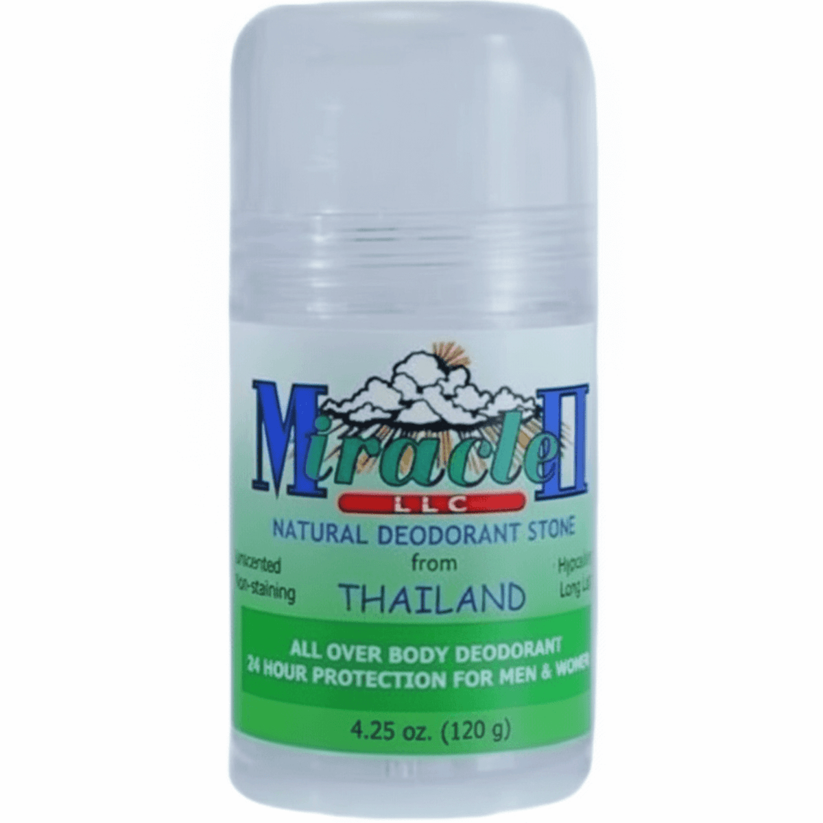 Natural Deodorant Stone for Body Odor Protection, hypoallergenic, 24-hour protection for men and women from Thailand.