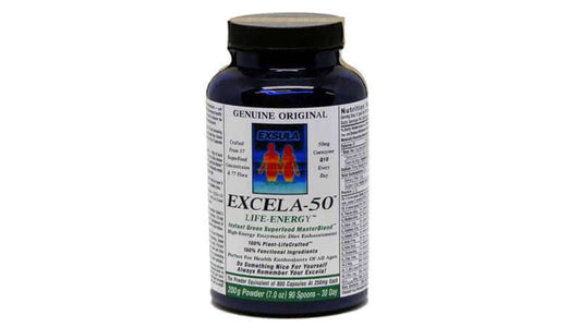 Image of EXCELA-50 life energy product from Exsula Product Experience by James Ward.