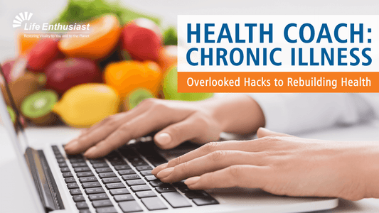 Health Coach: Chronic Illness with Overlooked Hacks to Rebuild Health from Pain and fresh vegetables.