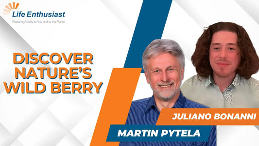 Podcast featuring Martin Pytela and Juliano Bonanni discussing Discover Nature's Wild Berry.