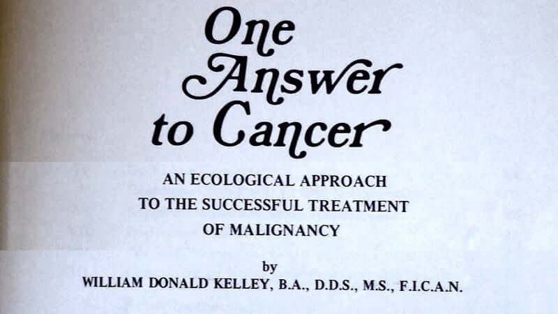 Book: One Answer To Cancer