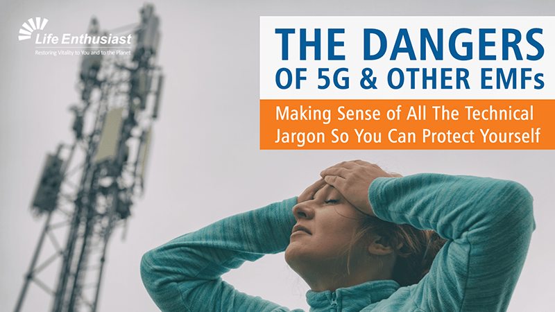 Image depicting the dangers of 5G and other EMFs, highlighting the impact of electromagnetic fields on health.