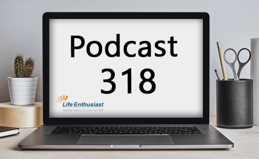Podcast 318 episode cover promoting Retrain Your Brain to End Chronic Pain discussion.