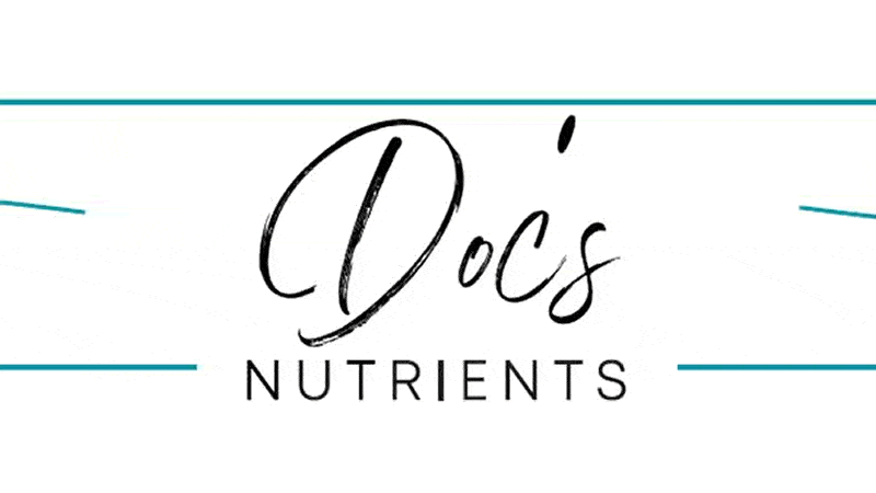 Logo of Doc's Nutrients showcasing the brand name and emphasis on quality nutrition.