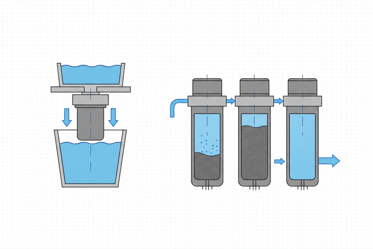 Water Filter Systems Point Of Use Purification countertop and under-sink units.