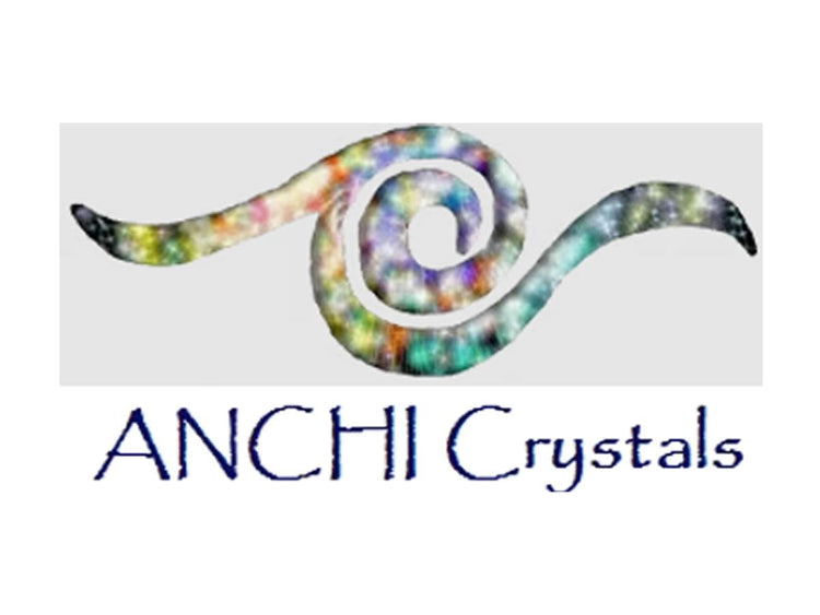 Anchi Crystals logo featuring a colorful spiral design symbolizing Energetic Coherence Support.