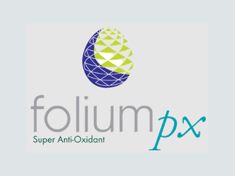 Folium logo featuring plant-based antioxidant support with the tagline Super Anti-Oxidant.