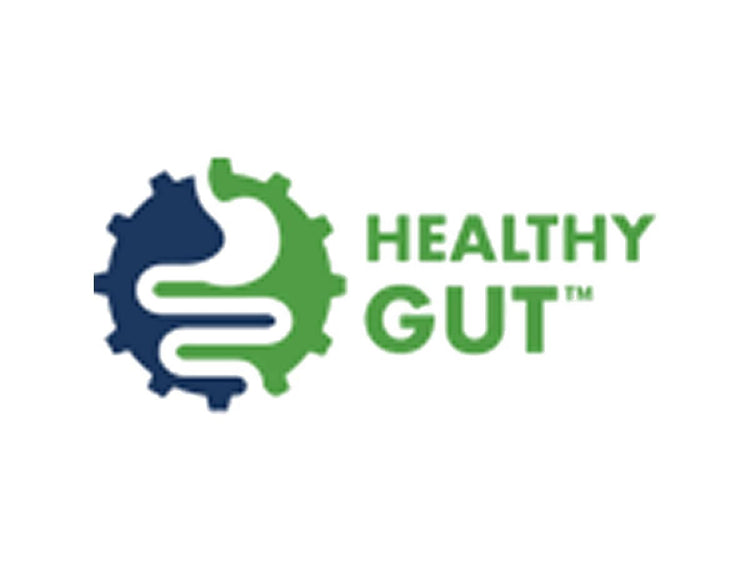 Healthy Gut logo representing digestive wellness supplements and gut health.