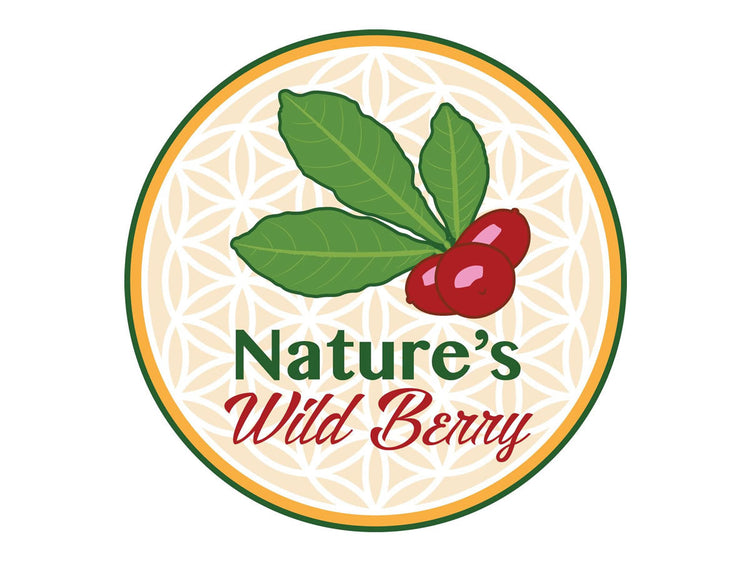 Nature's Wild Berry logo featuring leaves and berries showcasing Ledidi Berries for Sugar Free Sweetness.