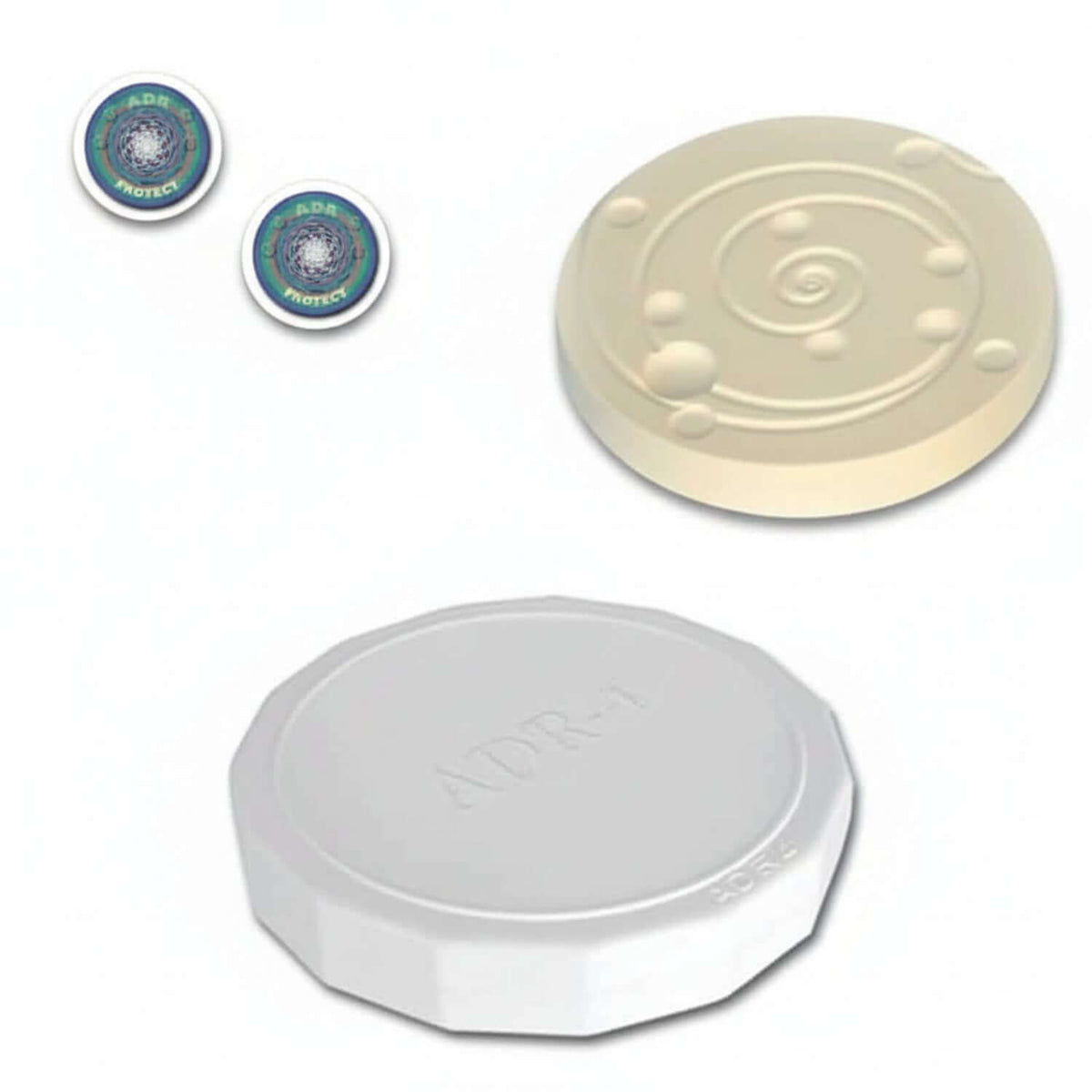 Bundle: Electromagnetic Frequency Protection featuring two ADR Protect devices and one ADR-3 Geopathic protection device.