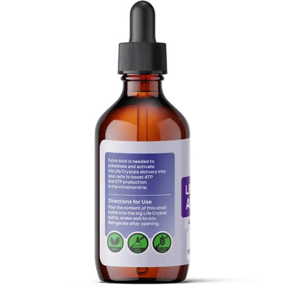Natural ATP Synthesis Support Liquid in a dropper bottle, designed to enhance ATP and GTP production.