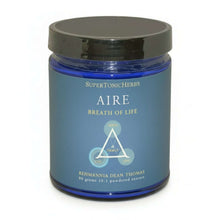 Aire - TCM Herbs Respiratory Support herbal supplement in a blue jar with a black lid.