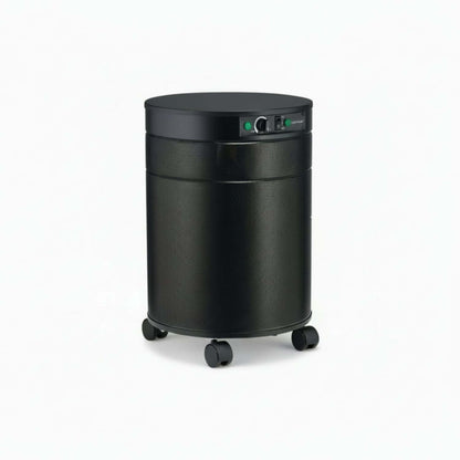 Airpura F600DLX air purifier for Formaldehyde Destruction and Heavy Chemical Gas Filtration with rolling wheels.