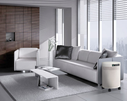 Airpura T600DLX air purifier in modern living room for Heavy Tobacco Smoke and Chemical VOC Air Filtration.