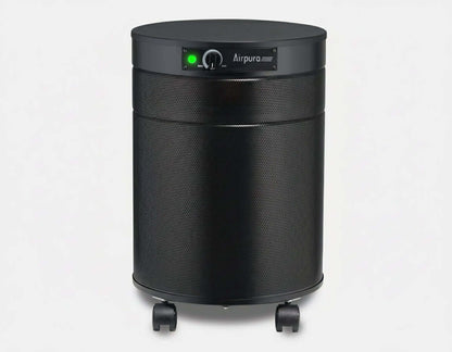 Airpura UV600 air purifier featuring germicidal UV and Medical Grade HEPA Filtration for removing airborne pathogens.