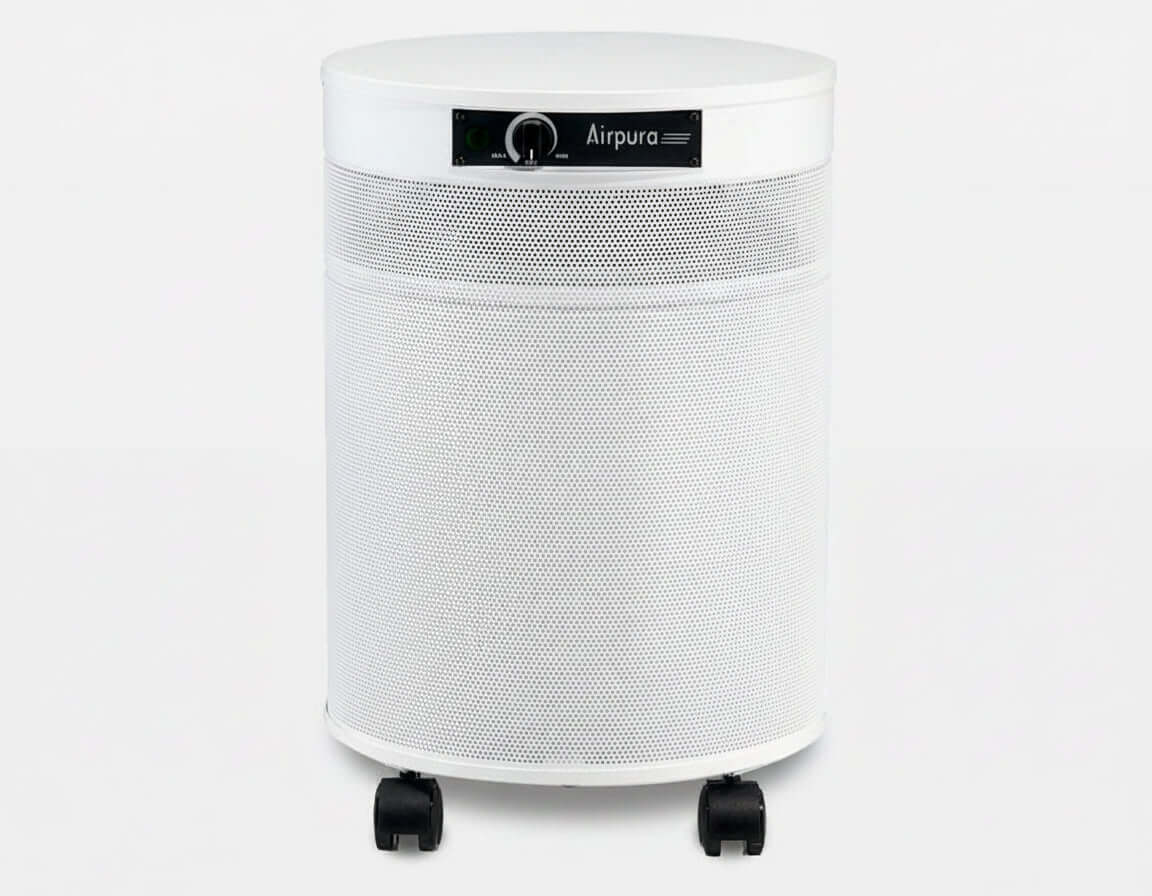 Airpura UV600 air purifier featuring Germicidal UV and Medical Grade HEPA Filtration for effective air cleaning.