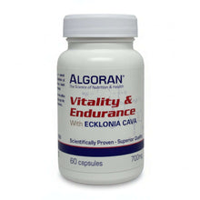 Algoran Vitality and Endurance supplement bottle with Fadogia Agrestis and Rhodiola Rosea, 60 capsules, 700mg