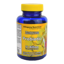 Full Spectrum Probiotic by Allegany Nutrition with 14 strains and 51 billion live cultures per serving.