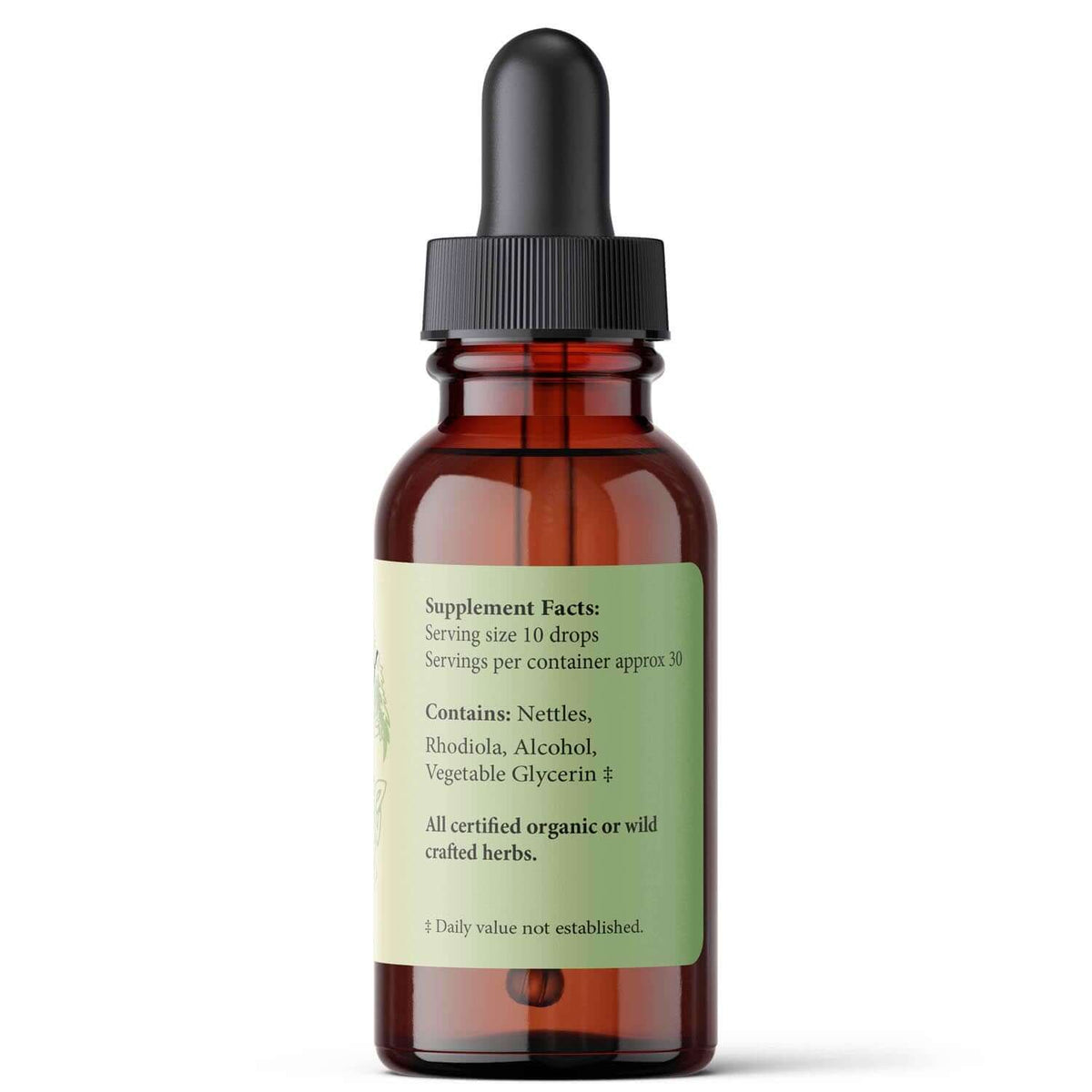 Allergy-Ease Natural Help for Seasonal Environmental Triggers herbal liquid supplement for clear breathing.