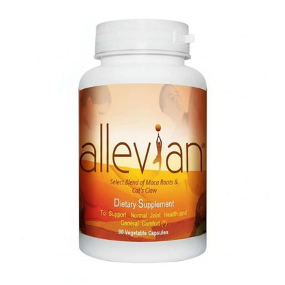 Allevian - Supports Hormonal Balance For Men and Women, Maca Roots and Cat's Claw dietary supplement in vegetable capsules.
