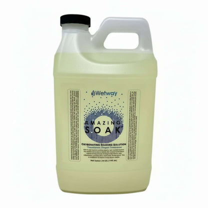 Amazing Soak oxygenating soaking solution with label highlighting Oxygenating Mineral Hydrotherapy benefits.