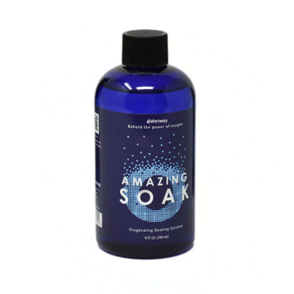 Amazing Soak bottle featuring Oxygenating Mineral Hydrotherapy for enhanced body rejuvenation and vitality.