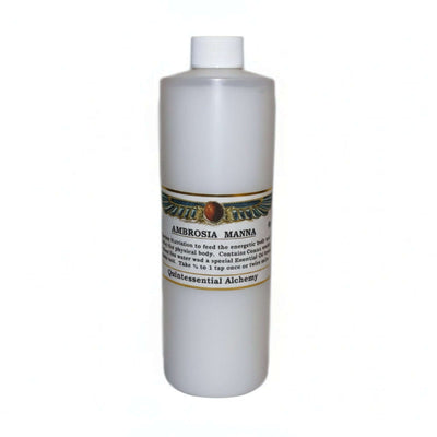 Ambrosia Essential Oil Manna bottle, supports the ORMUS experience with a vibratory signature.