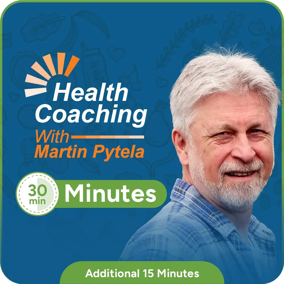 Health Coaching with Martin Pytela offering First 15 Minutes Free for personalized healthcare plans.