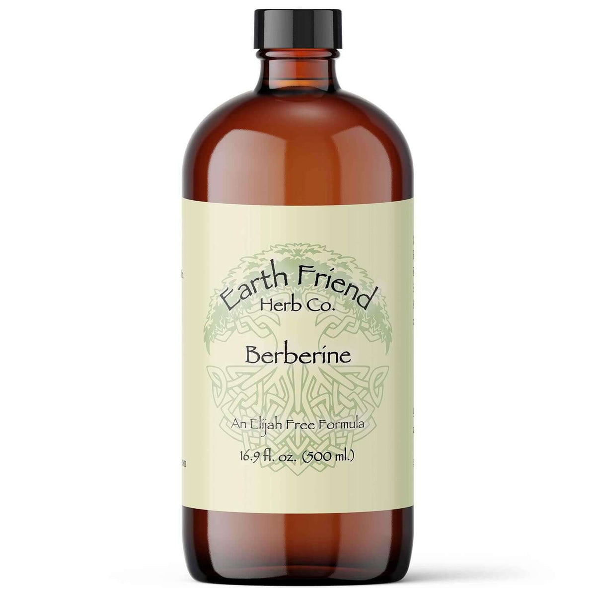 Earth Friend Herb Co Berberine plant extract for gut health liquid in a 500ml bottle.