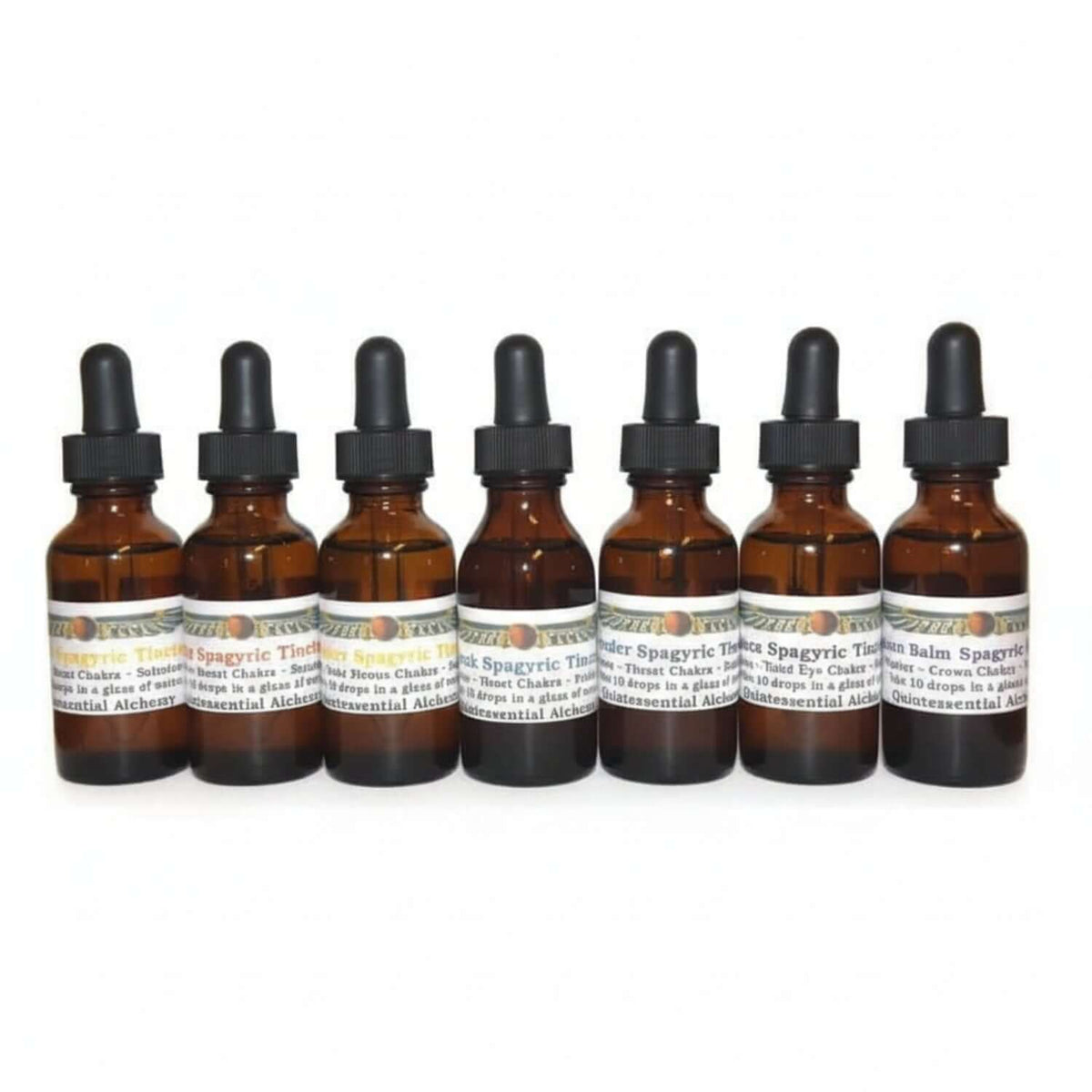 Spagyric Herbal Alchemical and Mineral Tincture Support bundle.
