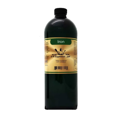 Iron - Ionic Liquid Mineral supplement bottle by CR Supplements, promoting oxygen transport and energy.