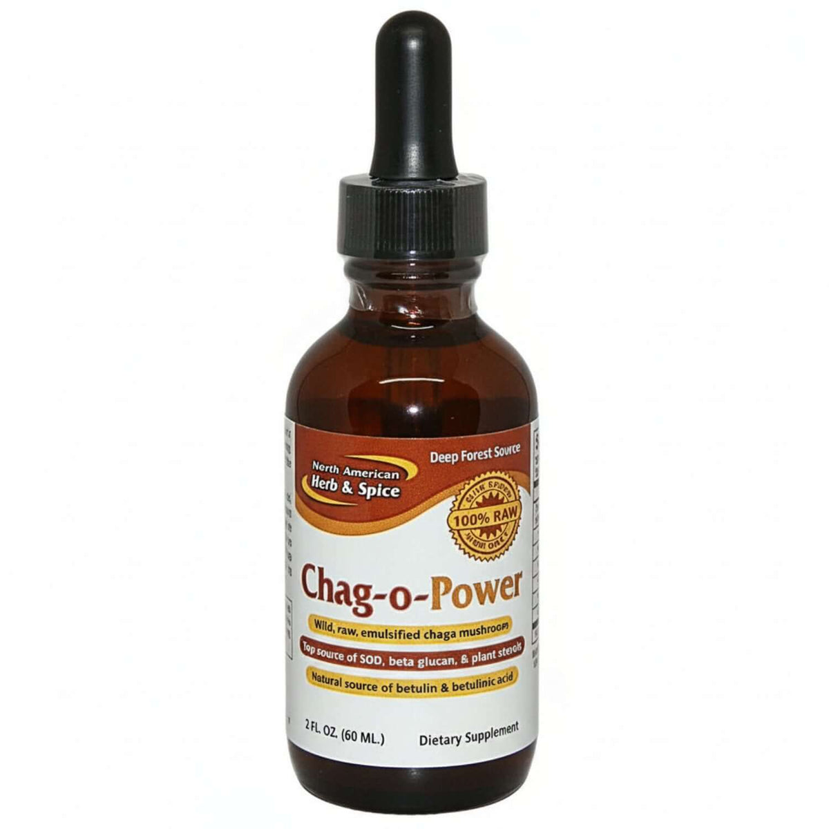 Chag-o-Power - Chaga for Energy liquid supplement, featuring wild-source Chaga mushroom for natural energy boost.