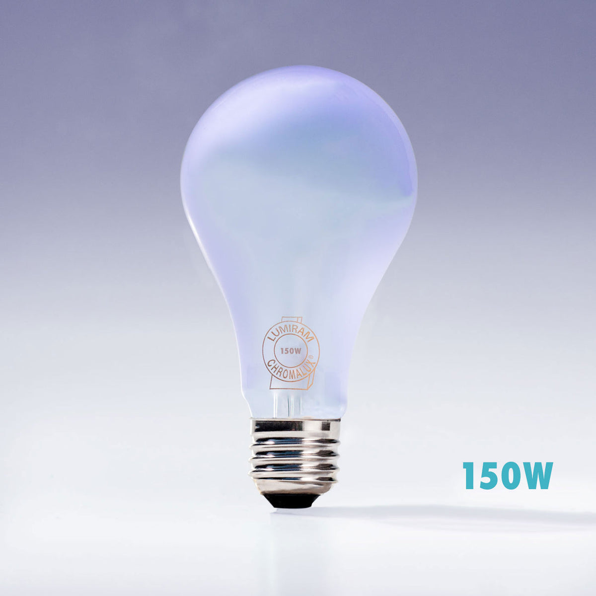 Chromalux Full Spectrum Frosted Bulbs - 150W frosted light bulb with unique color enhancement features.