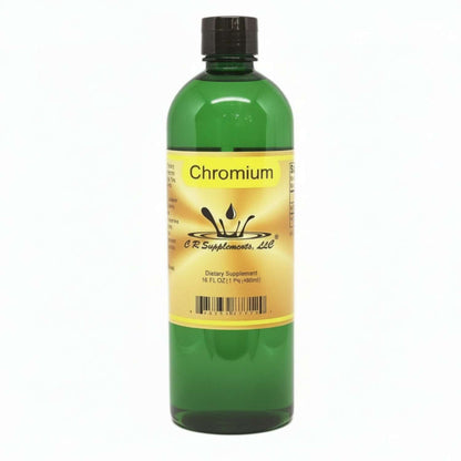 Chromium Ionic Liquid Mineral supplement bottle for metabolism and energy support by CR Supplements.