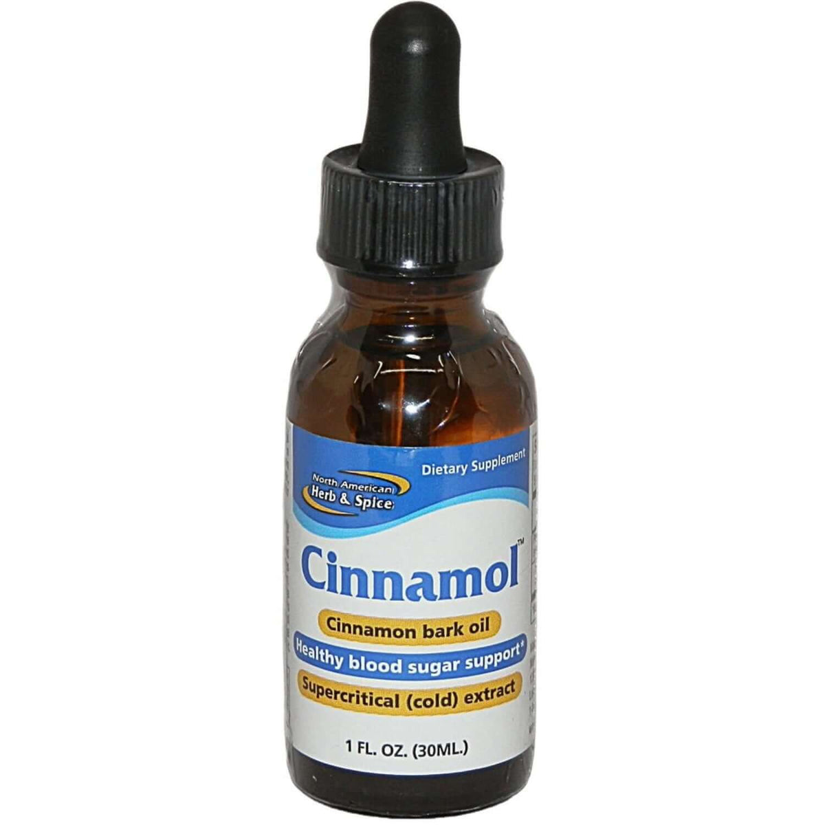Cinnamol - Cinnamon Oil for Healthy Glucose, a liquid formula in a dropper bottle for natural metabolic support.