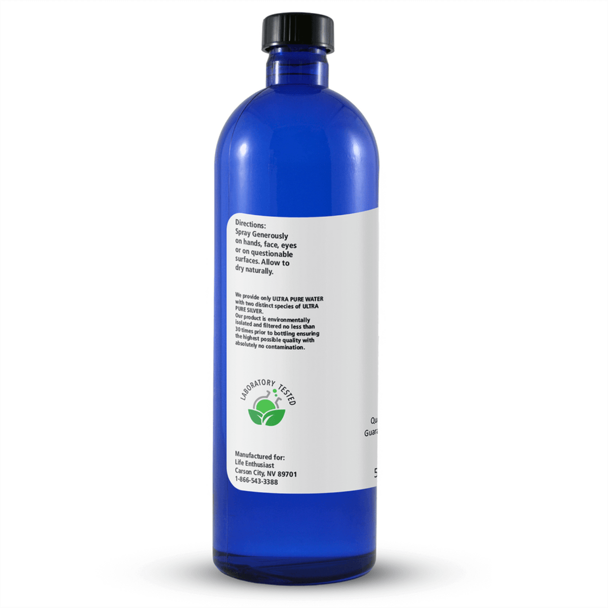 Colloidal Ionic Silver bottle for Professional Grade Immune Defense, featuring detailed usage instructions and branding.