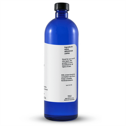 Colloidal Ionic Silver bottle with ingredients and usage instructions for Professional Grade Immune Defense.