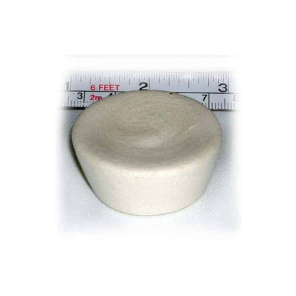 Imperfect Crystal Cupcake used to energize water for drinking and air moisture, with a measuring tape for size reference.