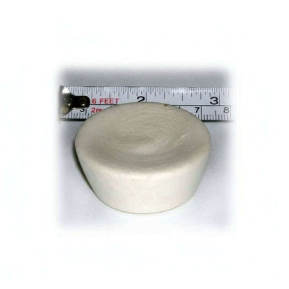 Imperfect Crystal Cupcake for Energize Water for Drinking and Air Moisture, with a measuring tape for size reference.