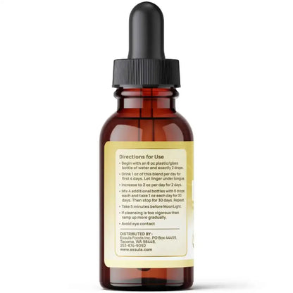 Directions for Use for Daylight Molecular Hydrogen Mineral Supplement on a dropper bottle.