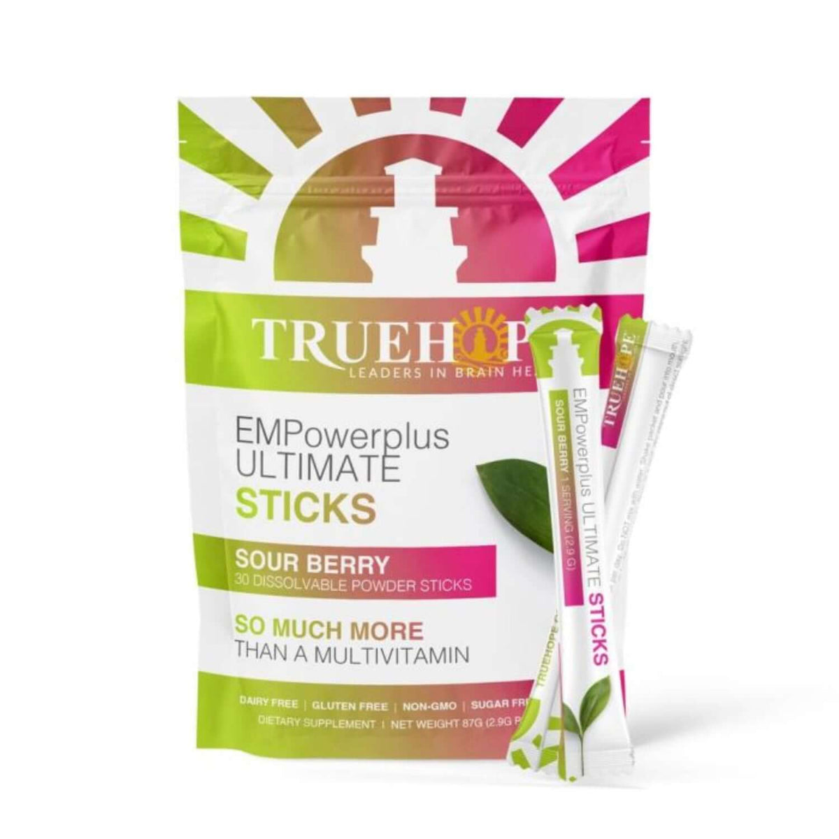 TrueHope EMPowerplus Ultimate Sticks Sour Berry packaging with a white background