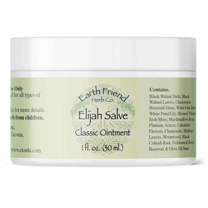 Elijah Salve - Bioavailable Topical Skin Nourishment, 1 oz ointment jar by Earth Friend Herb Co.