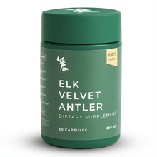 Elk Velvet Antler Capsules, a natural joint and performance support dietary supplement with 60 capsules.