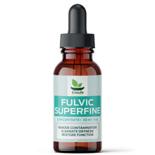 Exsula Fulvic SuperFine serum bottle, a fulvic acid for mucous membranes, 30 ml concentrate for sensitive care.